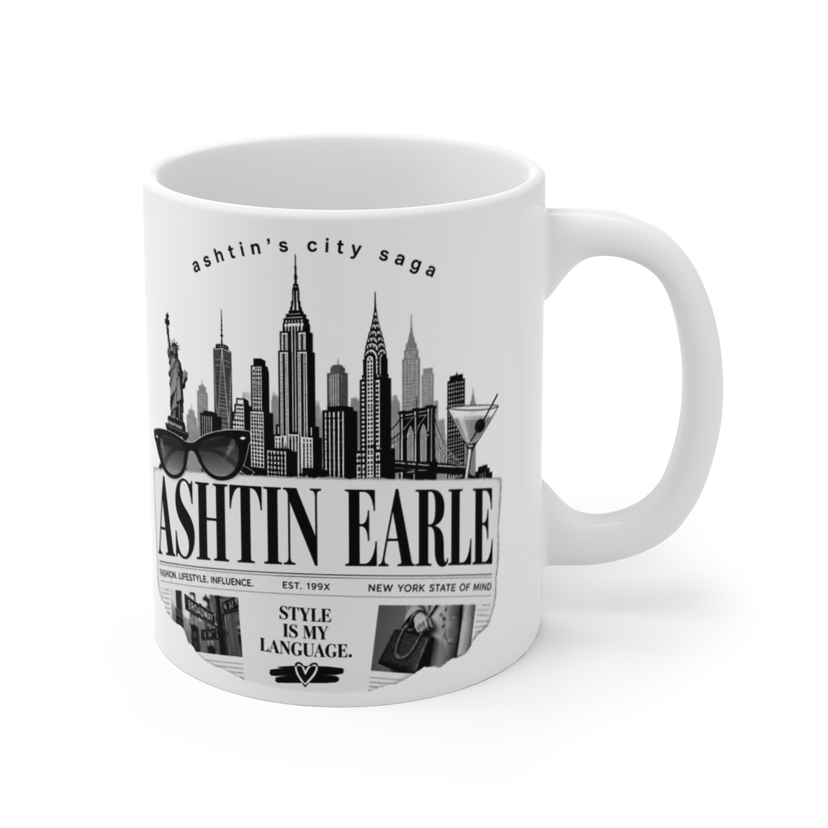 Ashtin Earle "Ashtin" White Mug