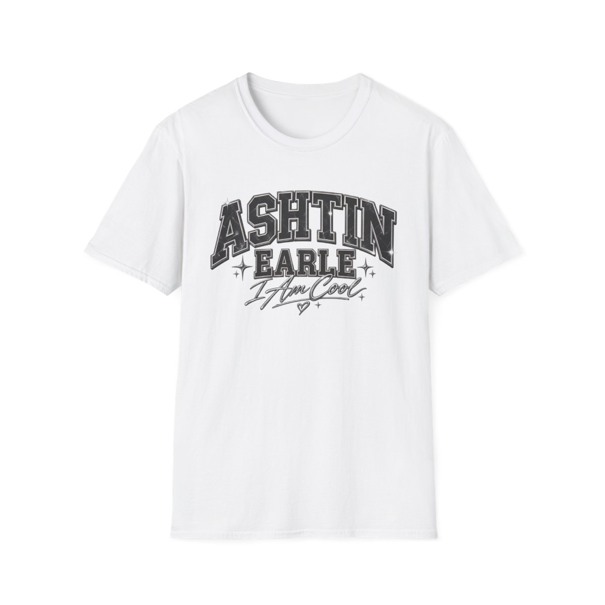 Ashtin Earle I Am Cool T-Shirt | Name Graphic Tee, Retro Collegiate Style | Ashtin Earl Merch
