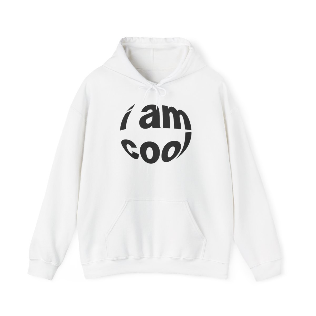 I am cool circle logo Hoodie | Minimal Typography Pullover | Ashtin Earl Merch